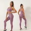 Definir Yoga Wanita Kustom 2 Buah Pakaian Olahraga Gym Fitness Lengan Panjang Cetak 220613