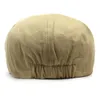 Bérets Ldslyjr printemps été solide coton Sboy casquettes hommes casquette à visière plate femmes peintre béret chapeaux 30 bérets Wend22