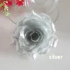 ストック100pcs 10cm 20colorsシルクローズ人工花の頭、結婚式の壁のための高品質のdiy花