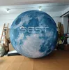 10ft Promozione personalizzata Spettacolare gigante gonfiabile terra luna globo sfera gonfiabile nove pianeti Saturno in vendita