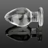 50mm Big Butt Plug Anal Dilator For Women Vaginal Expander Glass Dildos Female Masturbator Sexiga leksaker Män vuxna erotiska produkter