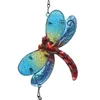 Objets décoratifs Figurines 1pc Vintage coloré fer vent carillon peint diamant verre oiseaux papillon libellule métal pendentif jardin Hom