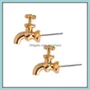 Stud Faucet Earring Unique Funny Black Sier Color Orecchini per Cool Women Men Accessori per gioielli Regali Beautif Drop Delivery 2021 Sex Dhdrq