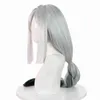 L-e-post peruk syntetiska hår genshin påverkar shenhe cosplay peruk peruk långa raka kvinnliga värmebeständiga 220525
