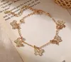 Temperamento oco borboleta tornozeleiras de moda cadeia de pé ouro prata Summber Beach Anklet para mulheres meninas jóias presente