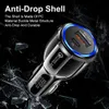 PD USB C Fast Car Charger 2 Ports Car Charger Adapter Dual Type C PD för iPhone 13 12 11 Pro Max Samsung Galaxy Note 20 Android