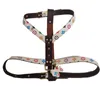 Luxury Baroque Dog Harnesses Leashes INS Fashion Durable Leather Pets Harness 6 Patterns Personality Charm cats Leash