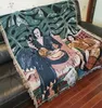 カウチのキルトの寝具のカバーに格子縞の毛布自由nodicなピクニックベッドスプレッドスワドラーブランケット