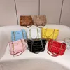 women's bag 2022 new solid color soft face PU leather embroidered thread one shoulder chain popular messenger Purses_JE5F