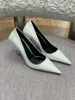 High Heel Damenschuhe Frühling 2022 Neue flache mund gerichtete bis spezige retro stiletto mary jane schuhe