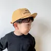 여름 야외 베이비 베이비 야구 모자 편지 자수 아기 소년 선 바이저 캡 소프트 아이 해변 모자
