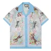 2022 camisas de diseñador de lujo para hombre letra impresa camisa boliche hawaii floral camisas casuales hombres fit de manga corta variedad