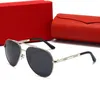 Mode carti Designer Cool lunettes de soleil pilote Vis polarisée en métal décorer cadre de style rétro femme conduite lunettes de plein air protection UV lunette de soleil homme