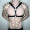 Cinture Finimenti in pelle Cintura da uomo Sexy Lingere Fetish Punk Goth Harajuku Body Bondage Pu Maschio Gay Tracolla Costume RaveBelts Fier22