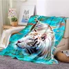 Blankets Animal Tiger Blanket Flannel Super Soft Fleece Throw For Bedroom Couch Sofa GiftBlankets