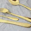 Ensembles de couverts 24 pièces ensemble de couverts colorés couteaux occidentaux fourchette cuillère à café vaisselle en acier inoxydable vaisselle de cuisine argenterie SetFlatwar