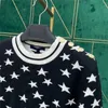 2022 Women Sweaters Munti di maglia top designer con pulsanti Lettere Stars Pattern Girls Milan Runway Designer Tank Crop Top Shirt Hig3444985