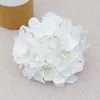 Flores decorativas grinaldas 54 cabeças de seda hidrangea artificial com hastes falsamente para decoração de festas de casamento em casa