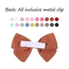 3.3Inch Candy Color Bow with Hair Clip for Girl Hair Pin Ny Handmade Bowknot With Clips Headwear Kids Hair Accessories