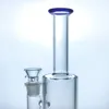 Narghilè in vetro borosilicato alto da 10 pollici (GB263) bong in vetro blu dritto