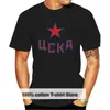 Men's T-Shirts HC CSKA Moscow KHL Russian Professional Hockey Gray T-Shirt Russia Tee Adults Casual Tshirt