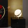 Nordic Fashion design white Round ball table lamps bedroom bedside lamp modern living room desk lamp hotel Decor lamps H220423