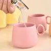 Creative Rainbow Ceramic Coffee Mug Pastel Color Cute Tea Tumbler Cup Tazas De Cafe Cups And Mugs Novelty Latte Tumbler