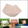 Craft Tools Arts Crafts Gifts Home Garden 10Pcs 100X100X2Mm Wooden Plate Model Balsa Wood Sheets Diy House Ship Aircraft Drop Delivery