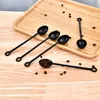 10g Plastic Measuring Spoons Coffee Stir Spoons Ice-cream Dessert Spoon Long Handle Juice Milk Tea Stirrers Scoops Kitchen Tools ZC1204