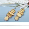 Orecchini pendenti lunghi con strass colorati Accessori di gioielli con cristalli trasparenti geometrici di alta qualità per le donne
