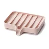 Soap Dishes Est Non-slip Holder Creative Wheat Straw Plastic Draining Shelf Bathroom Dish Storage Box Organizer RackSoap