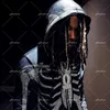 Zip Hoodie skeleton goth Sweatshirt Sport Coat Pullover Gothic Long Sleeve Oversized hoodie Y2k jacket Men's hoodies 220816