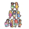 1PCS Cute Cartoon Charms per scarpe Strani famosi personaggi di animazione Kawaii Girls Croc Buckle Accessori Decorazione