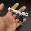 Keychains 13 Desert Eagle Pistol Gun Miniature Model Keychain Full Metal Shell Alloy Can Not Shoot Boy BirthdayGift Whole8496552