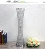 Slender Wais Party-Dekoration, Road Lead, Blumenvase, 90 cm hoch, Kristall-Kerzenständer, Säulen für Hochzeit, Tischdekoration