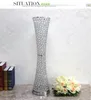 Slank Wais Party Decoration Road Blomma Vase 90 cm Tall Crystal Candelabra Pillars For Wedding Table Centerpiece