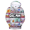 Felpe con cappuccio da uomo Felpe DOG MAN 3D Ragazzi/ragazze Moda Felpa con cappuccio a maniche lunghe Casual Divertente Pullov 100-4XL OversizeUomo