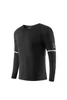 2022 Chemise de sport à manches longues Hommes Fitness T-shirt Gym Sportswear Dry Fit Running mince Élastique à séchage rapide Chemise Workout Sport Top L220704