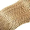 12a uzantılarda düz sarışın bant insan saçı 14-24 inç kesintisiz cilt atkı doğal bant uzantısı 50g-20pcs/pakette remy bantsız