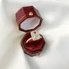 Bague de créateur de diamant de mode pour femme 925 en argent sterling carré 8A zircone glace rouge bleu rose luxe proposer des fiançailles de mariage bagues pour femmes bijoux boîte-cadeau