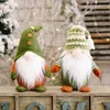 UPS New Product Plush Toy Christmas Faceless Old Man Elf Doll European And American Green Style Decoration Christmas Ornaments