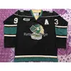 MThr London Knights #93 Mitch Marner green White Black Hockey Jersey Embroidery Stitched Customize any number and name Jerseys