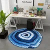 Carpets Printing Round Wood Carpet Pile Annual Ring Mat Living Room Bedroom Kitchen Bathroom RugsCarpets