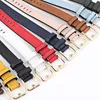 Belts Faux Leather Belt Lady Hollow Out Buckle Waist For Women Meatl Solid Retro Waistband Strap Jeans Dress