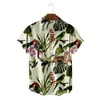 Casual shirts heren heren heren Hawaiiaans shirt mode zomer strand kleding blusas cartoon dier camisa blouses knoopchemise knoop