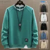 Hommes Casual Sweatshirts Harajuku Solide Couleur 2022 Nouvelle Mode Homme Faux Deux Pièces O-cou Sweat Hoodies Hip Hop Streetwear L220801