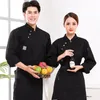 Herenpolo's Drop !! Chef Jacket Top Solid Color Stand Collar Catering Eenvoudig te wassen Restaurant Shirt voor werk
