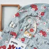 해피 플루트 1pc 모슬린 100%면 아기 swaddles 소프트 블랭킷 아기 목욕 거즈 유아 랩 수면 슬립스크 스트 롤리 커버 220523