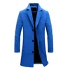 Winter Men Coat Sing Breasted Decorative Men's Jacket Easy Match Polyester Keep Warm Ma Overcoat for Office Men's Clothing H220716