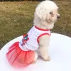 Dog Apparel Pet Skirts Clothes For Small Dogs Girls Dress Puppy Costumes Summer Bowknot Princess Comfortable Gauze DressDog